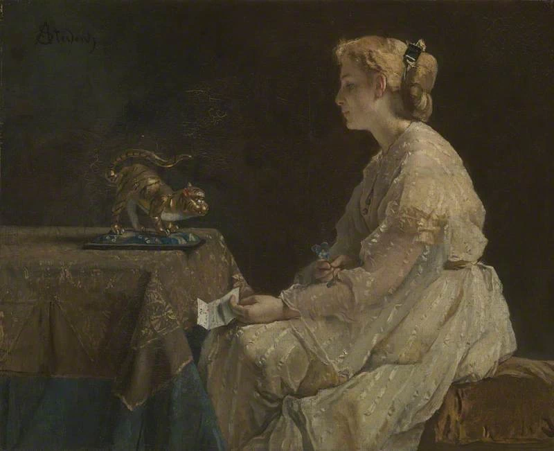 Alfred Émile Stevens - Il presente, National Gallery, Londra